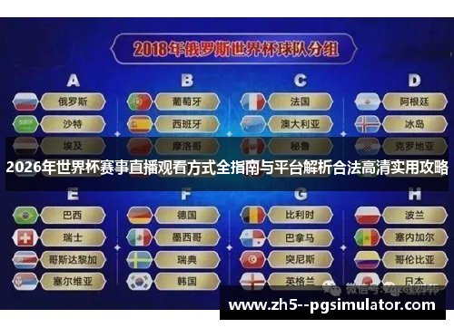 2026年世界杯赛事直播观看方式全指南与平台解析合法高清实用攻略